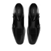 BOTTINES À BRIDES ELKAN EN CUIR BRUNISSÉ