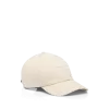 CASQUETTE EN TOILE ET CUIR LISSE