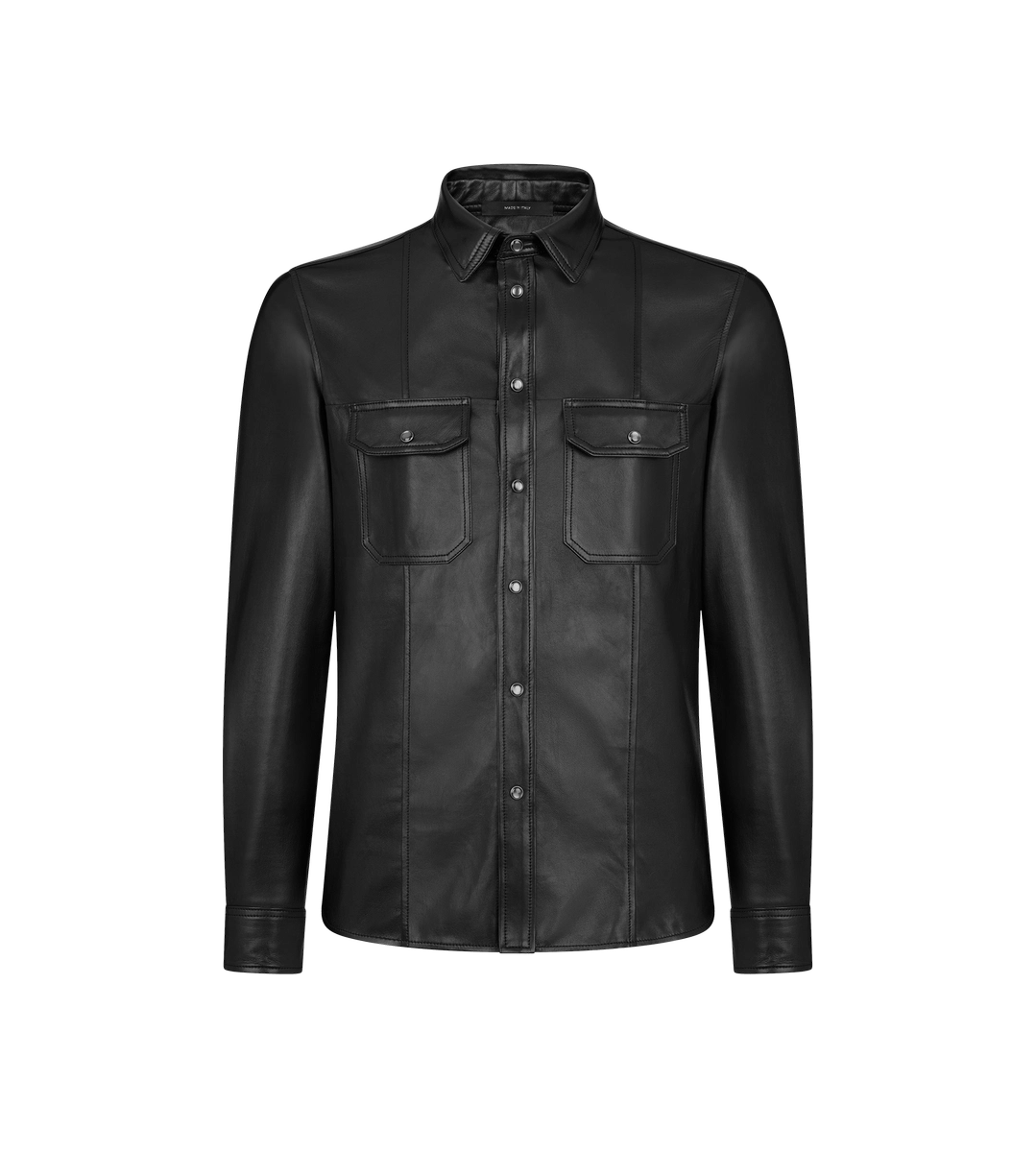 CHEMISE WESTERN EN NAPPA BRILLANT PLONGE