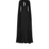ROBE DE SOIRÉE AVEC DÉCOLLETÉ EN TROU DE SERRURE ET MANCHES LONGUES CAPE